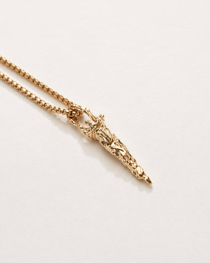 Royal Horn Stailness Steel Necklace - Double Wrap - Women