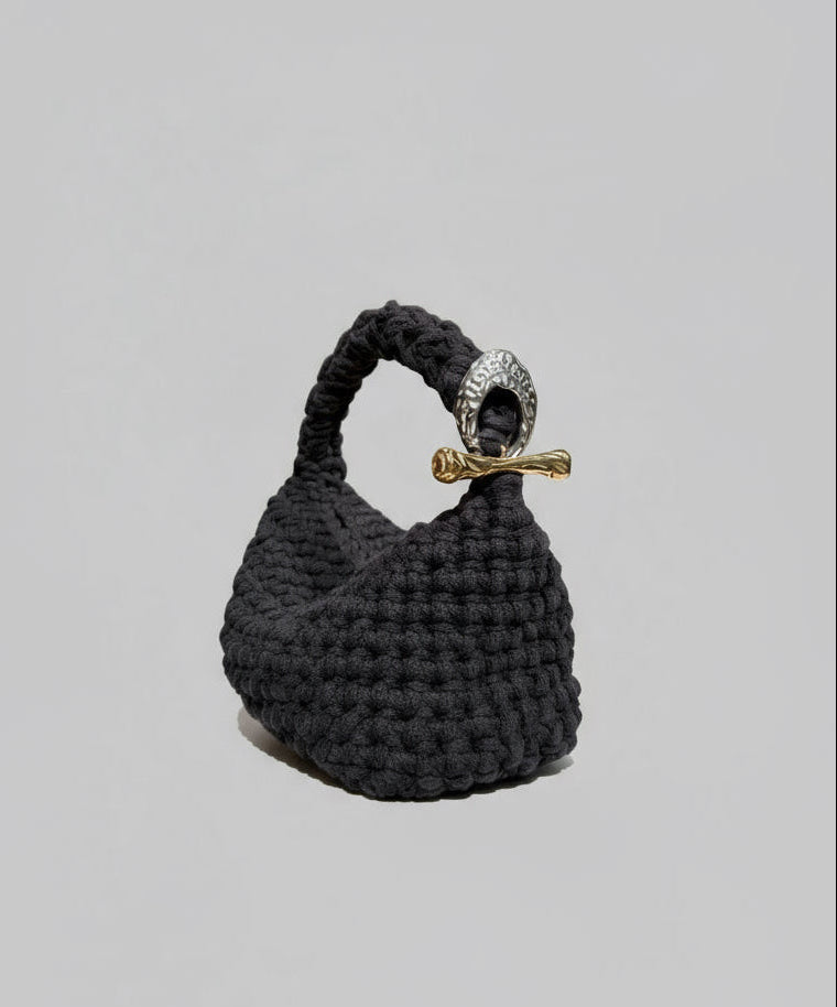 Small Gigi Clasp Bag - Black