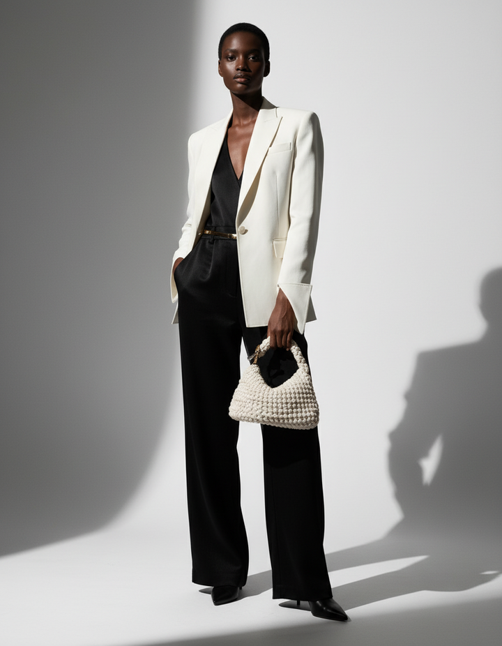 Small Gigi Clasp Bag - White