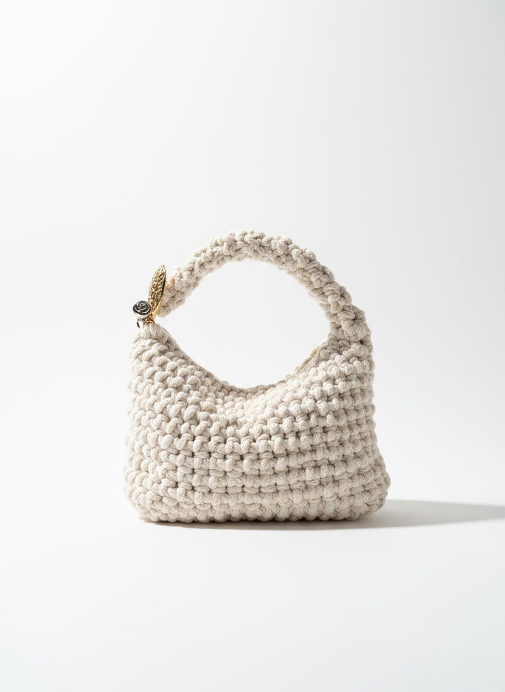Small Gigi Clasp Bag - White