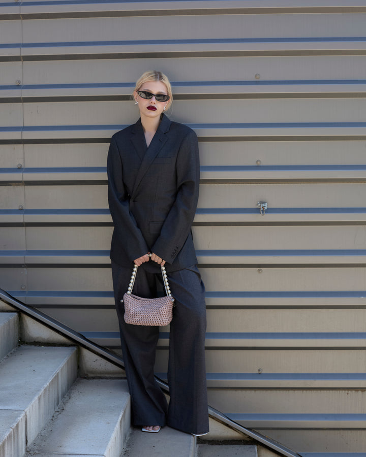 Small Pearl Stella Clasp - Metallic Rose