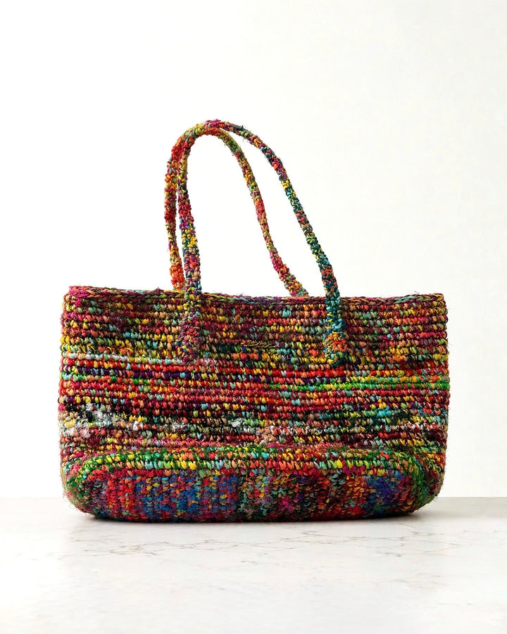 Sorella Rafia & Silk Bag