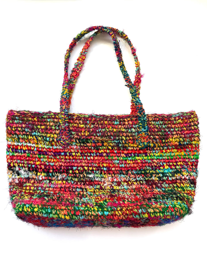 Sorella Rafia & Silk Bag