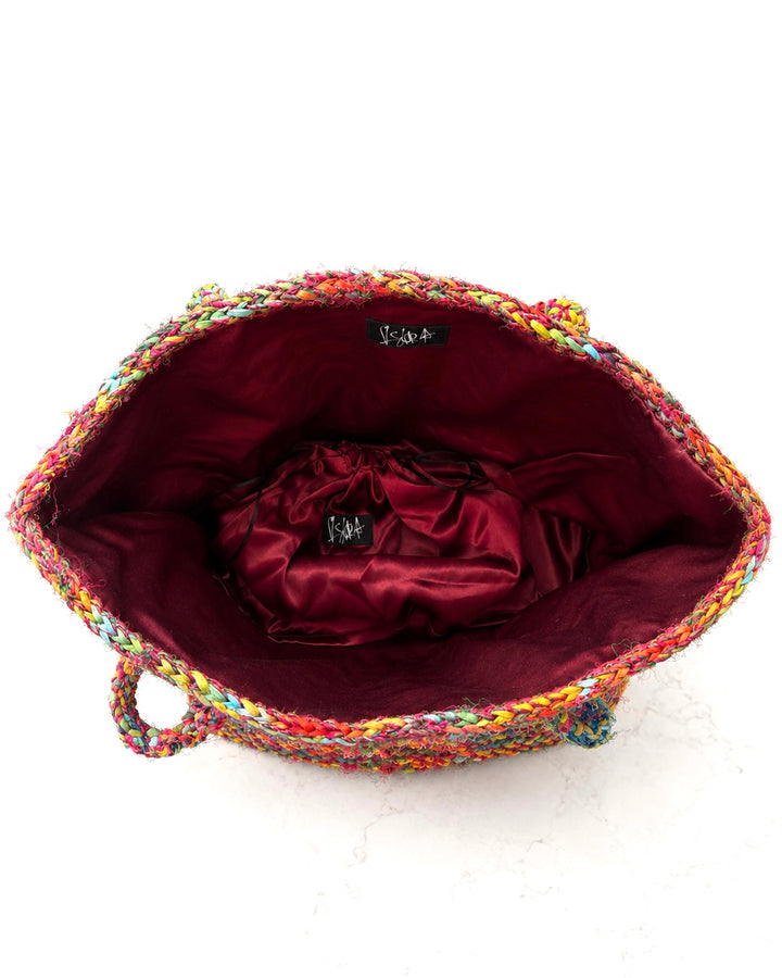 Sorella Rafia & Silk Bag