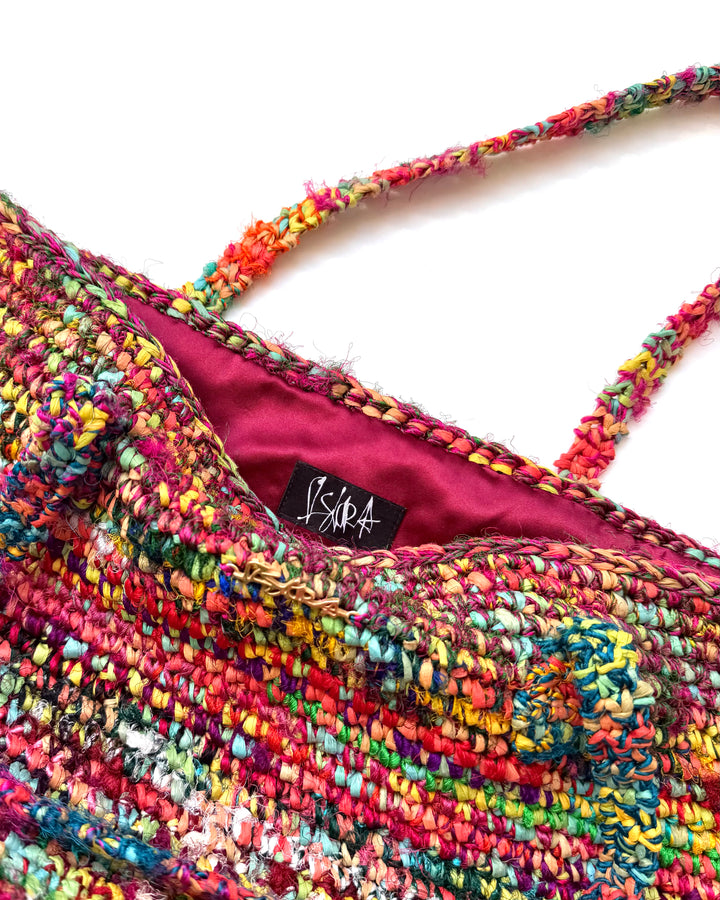 Sorella Rafia & Silk Bag