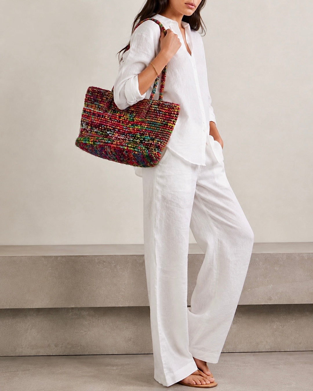 Sorella Rafia & Silk Bag