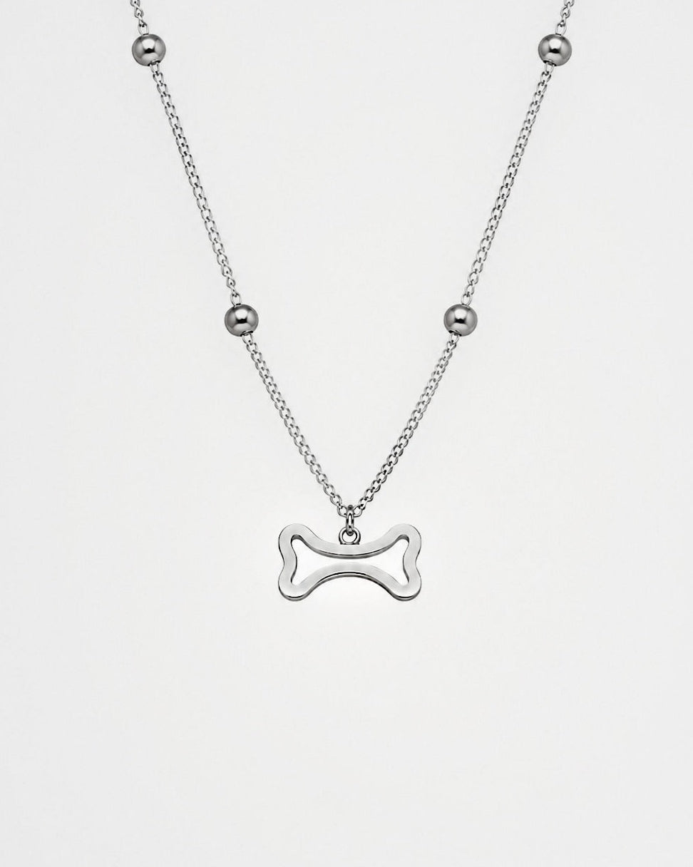 Steel Bone Necklace