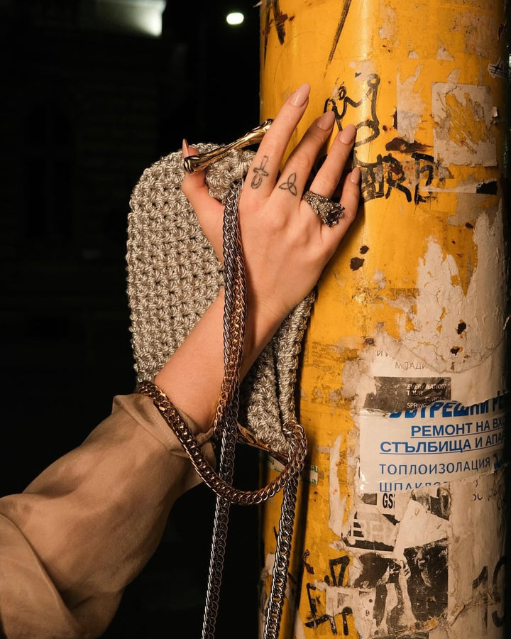 Small Stella Clasp Bag - Metallic