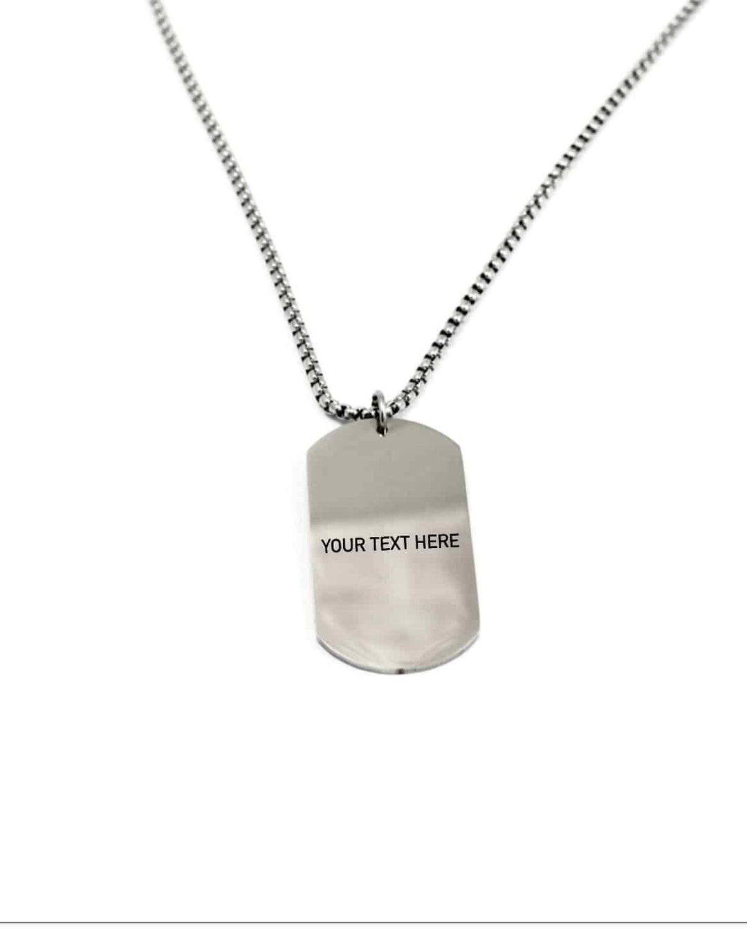 Tag Necklace  - Personalise Engraving