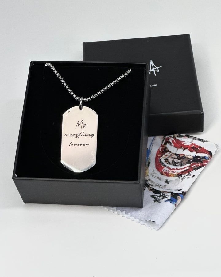 Tag Necklace  - Personalise Engraving