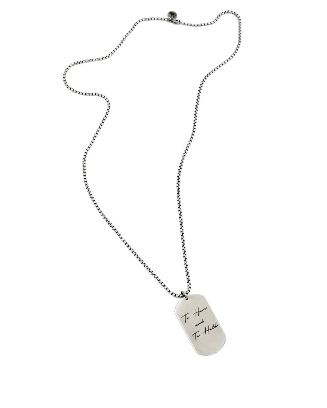 Tag Necklace  - Personalise Engraving