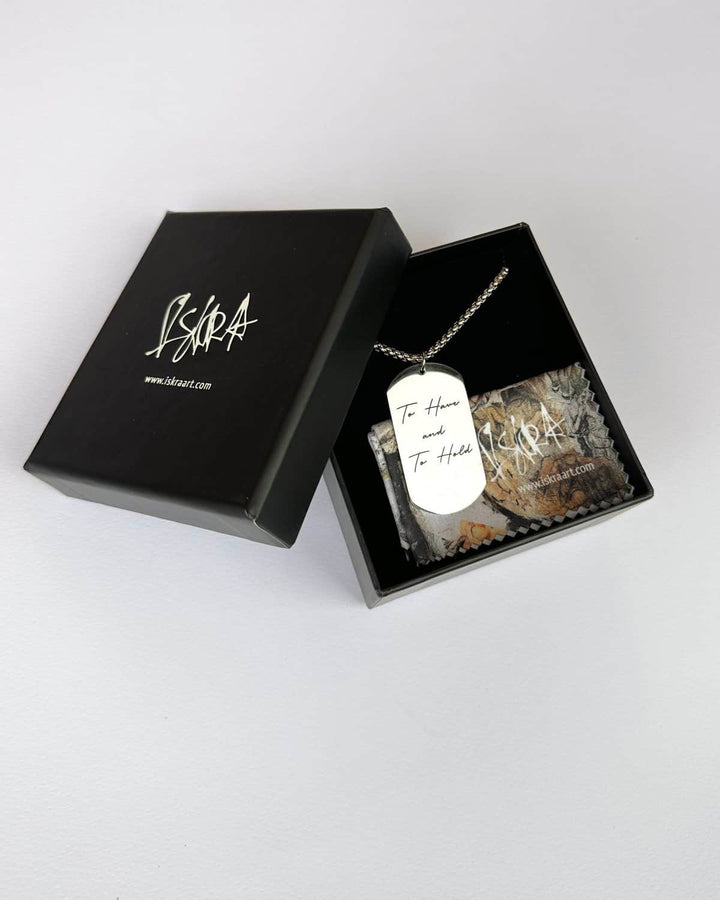 Tag Necklace  - Personalise Engraving