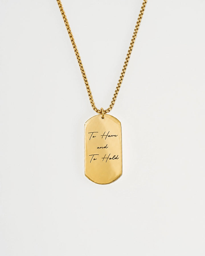 Tag Necklace