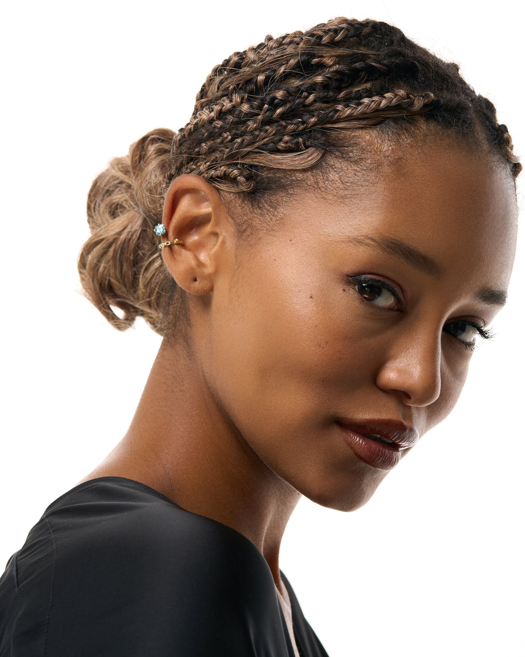 Topaz 14K Gold Ear Cuff