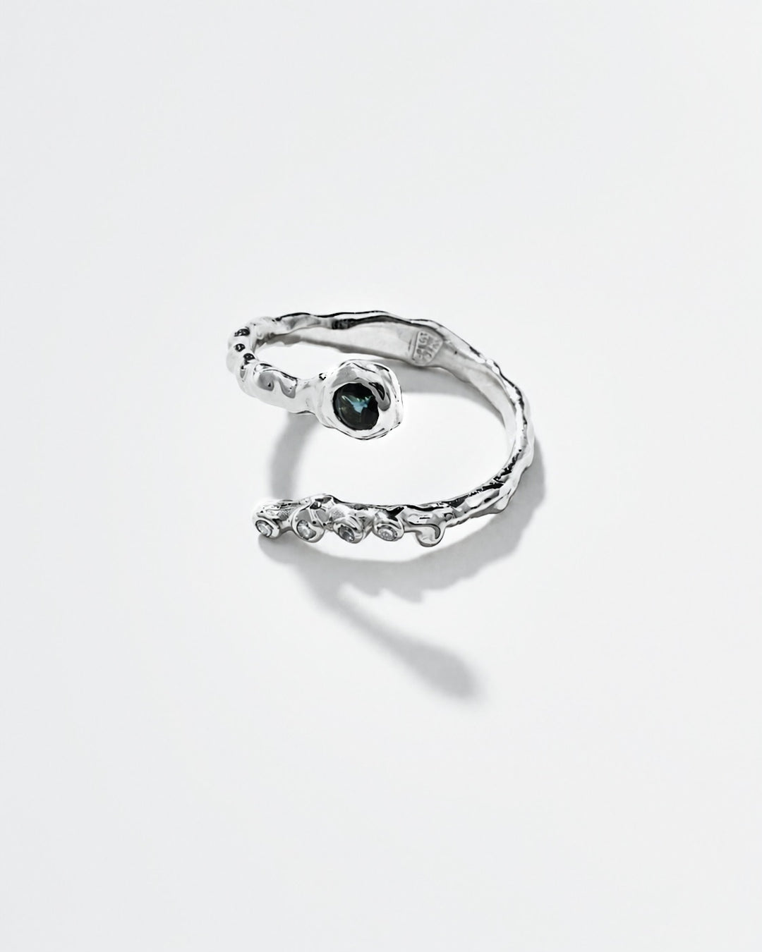 Wrapy 14K Gold Diamonds Tourmaline Ring