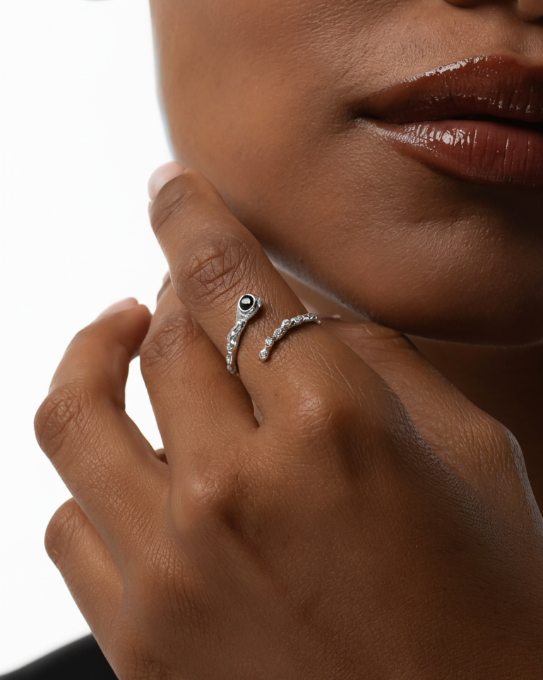 Wrapy 14K Gold Diamonds Tourmaline Ring