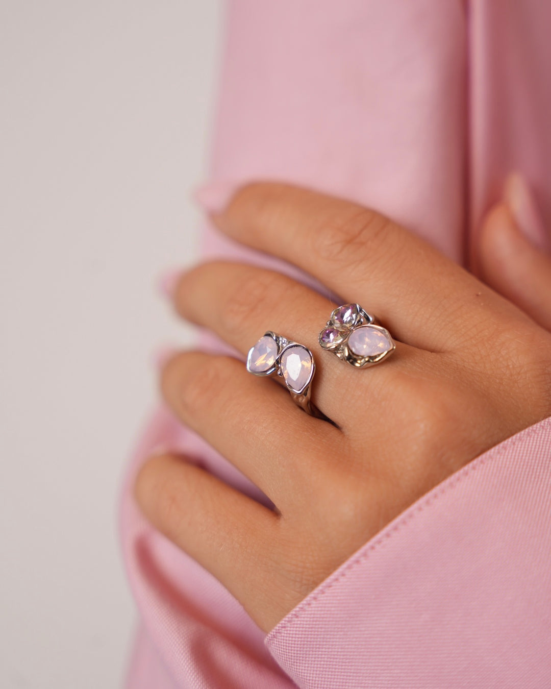 Blossom Necklace & Earrings Set - Sterling Silver 925