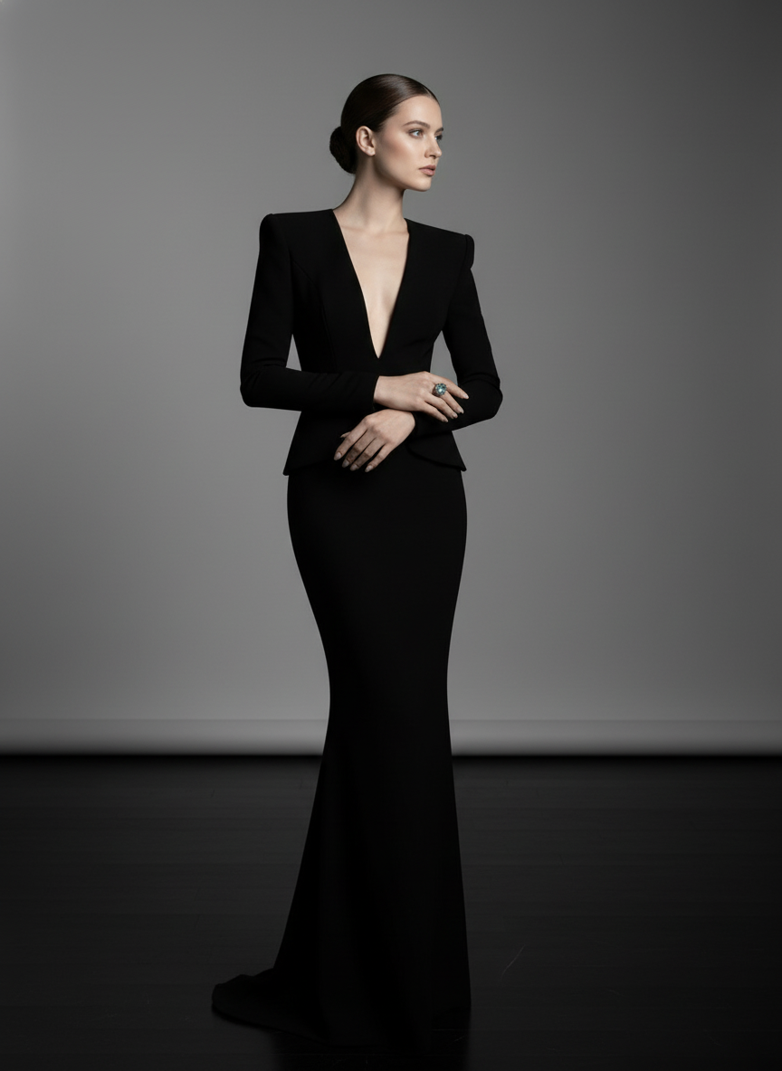 Crystal Royal Ring Stainless Steel Silver Finish