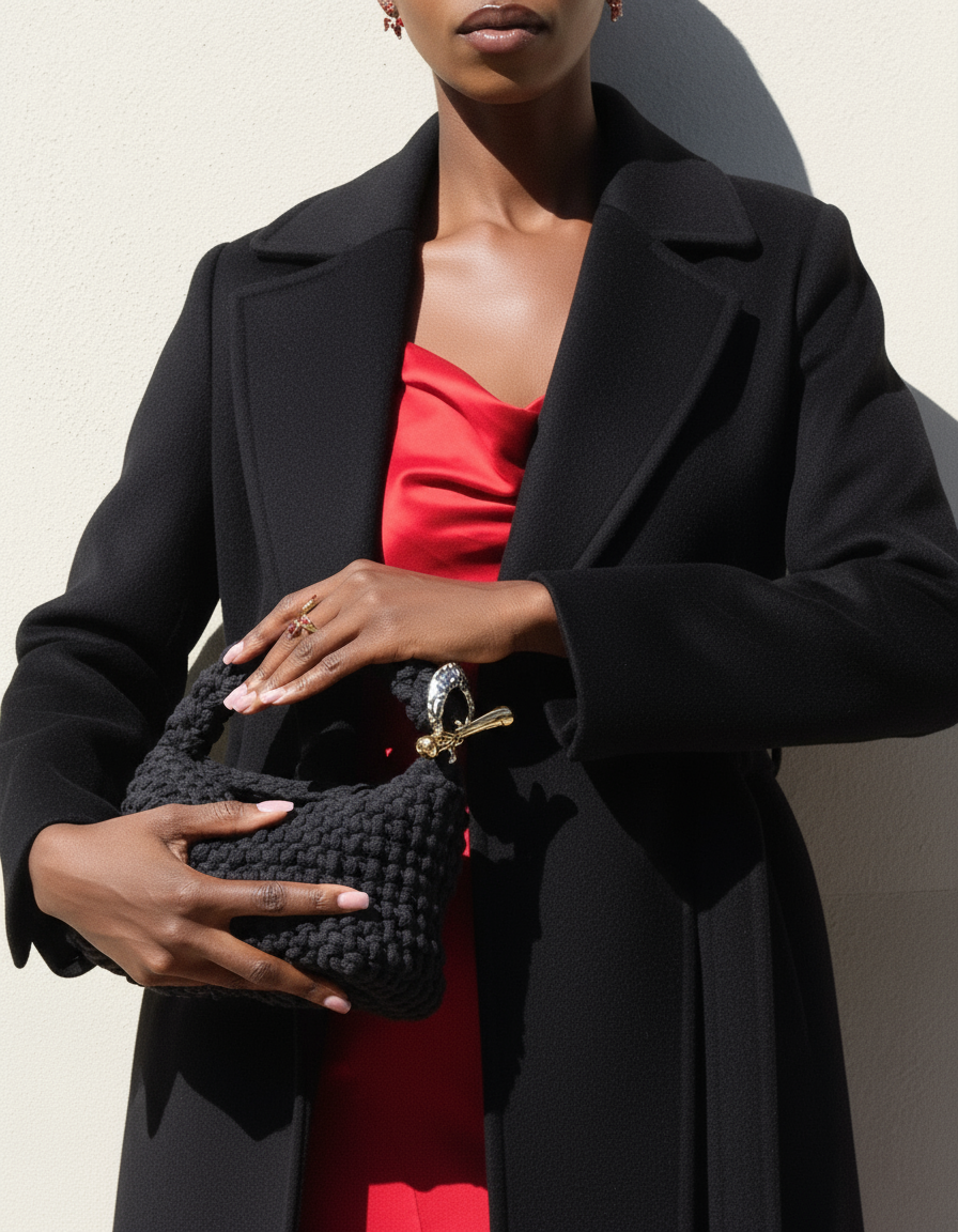 Small Gigi Clasp Bag - Black