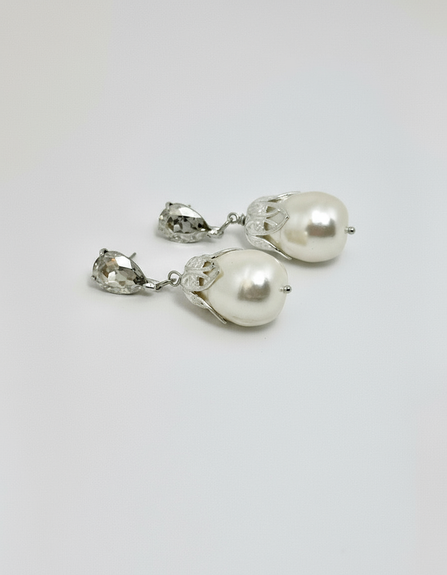 Gothic Grande Pearl Earrings