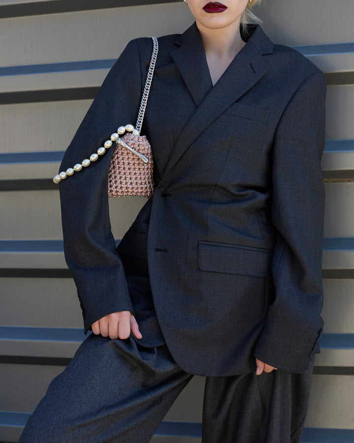 Small Pearl Stella Clasp - Metallic Rose