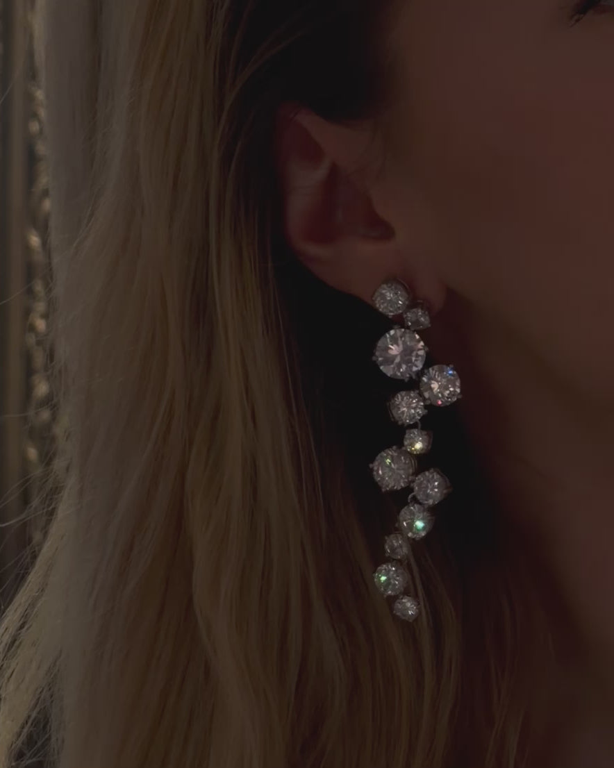 Fame earrings - crystal 