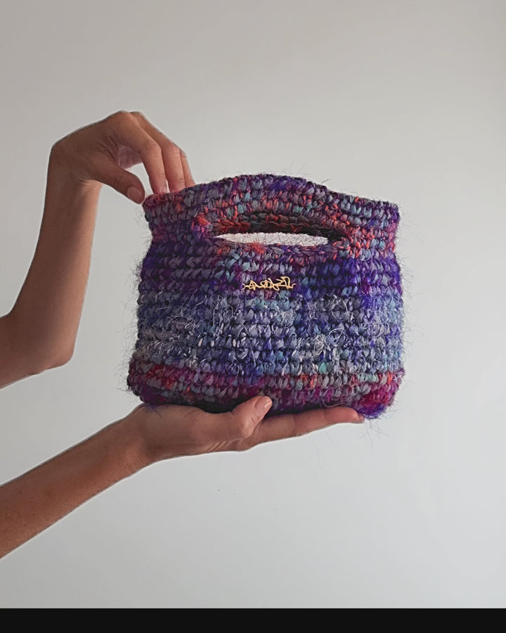 Jen Raffia & Silk Bag