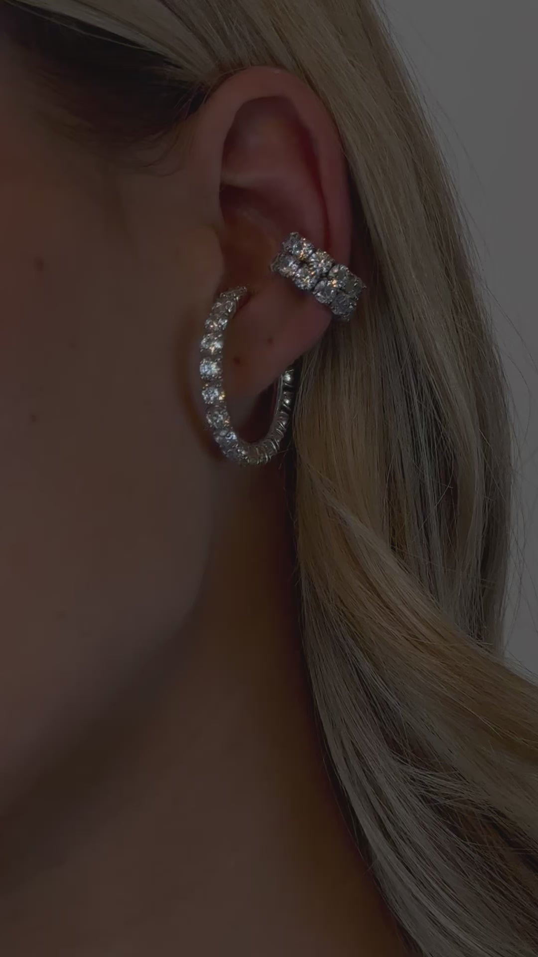 <tc>Crystal Ear Cuffs 