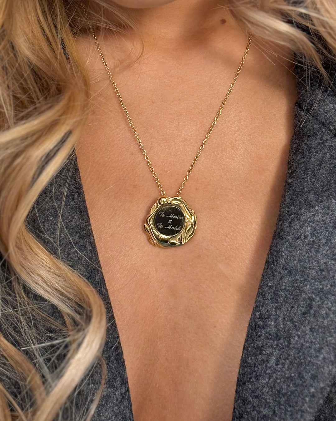 To Have & To Hold Stainless Steel Medallion