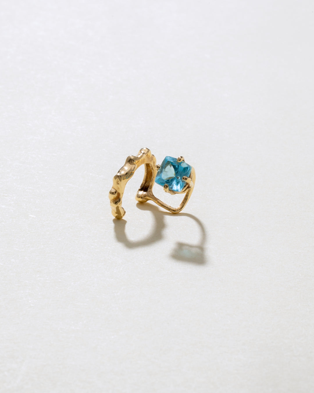 Topaz 14K Gold Ear Cuff